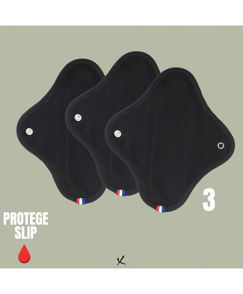 Coffret de 3 protège-slips biologiques et fabriqués en France