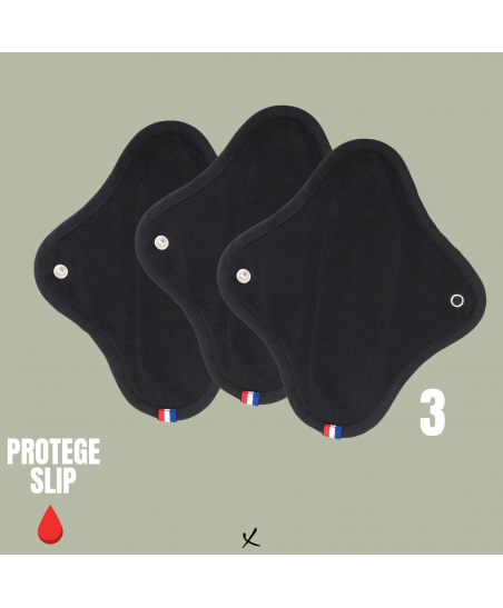 Coffret de 3 protège-slips biologiques et fabriqués en France