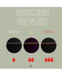 Le Duo Culottes menstruelles flux LEGER en coton bio