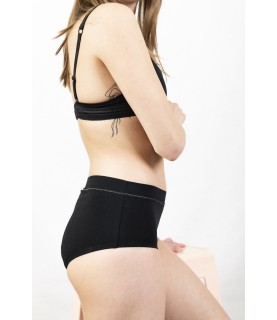 Shorty menstruel flux Léger en coton bio