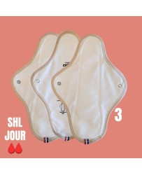 Coffret trio serviettes hygiéniques Adolescentes - Bio et Françaises