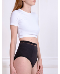 La culotte menstruelle TAILLE HAUTE, fabriquée en France dans des matières certifiées biologiques