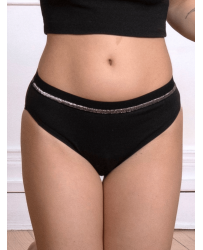 Culotte menstruelle écrue flux léger en coton bio