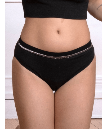 Culotte menstruelle écrue flux léger en coton bio