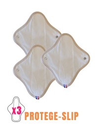 Coffret 3 protège-slips lavables – flux léger
Doux, pratiques & réutilisables – en coton bio & chanvre, made in France