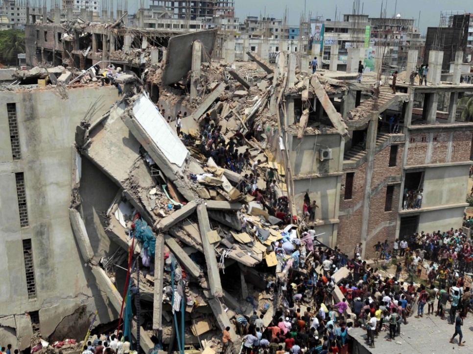 Usine effondrée du Rana Plaza